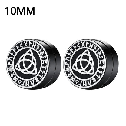 1Pairs Crystal Strong Magnetic Ear Stud Clip Earrings for Men and Women