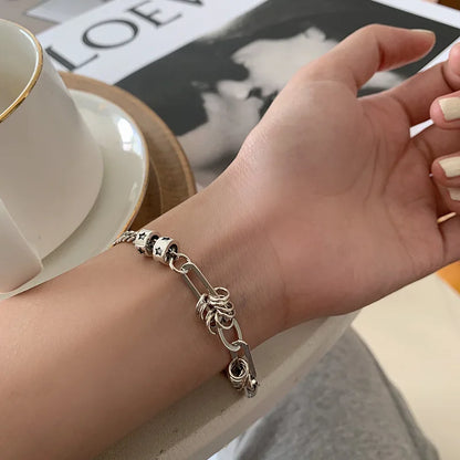 925 Sterling Silver Thai Silver Bracelet for Womens