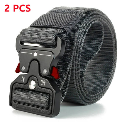 Mens Tactical Belt Quick Release Outdoor Military Belt Soft Nylon