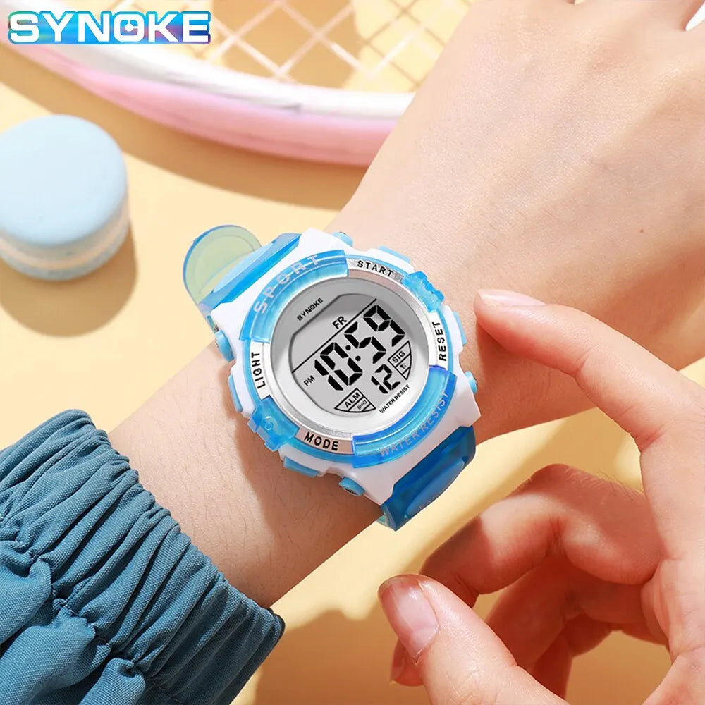 Student Digital Watch Waterproof Sports Multifunction Kids Watch