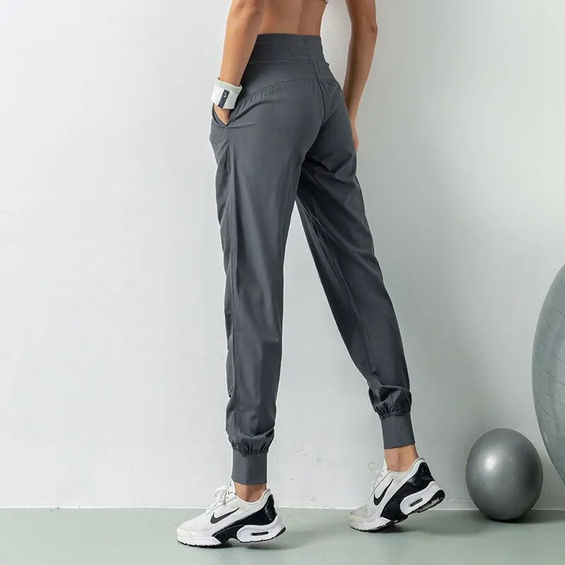 Running Sport Joggers Womens Quick Dry Athletic Gym Fitness Sweatpants