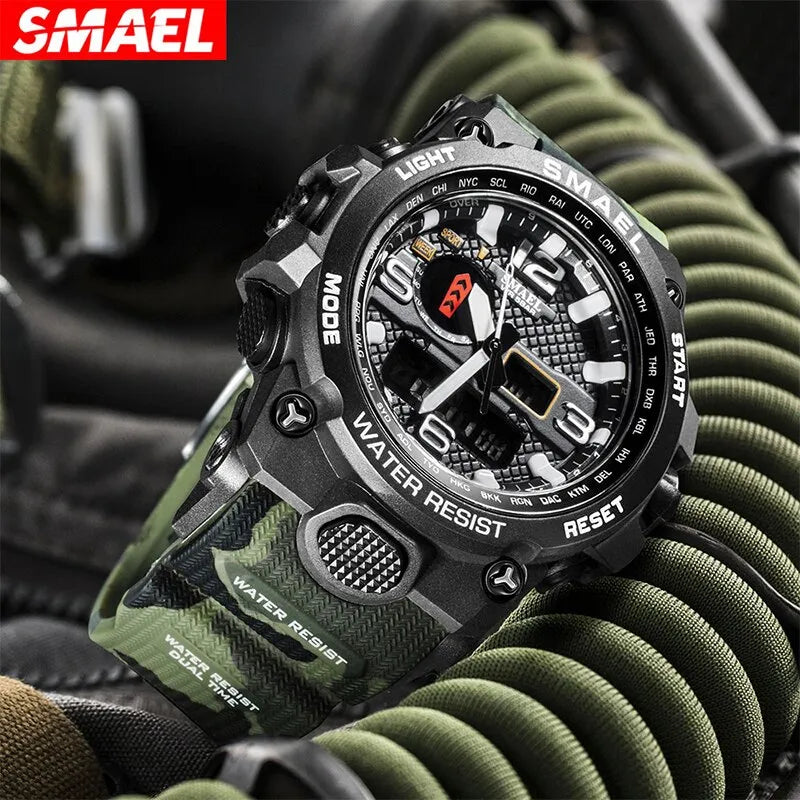 SMAEL Sport Watch Mens 50M Waterproof