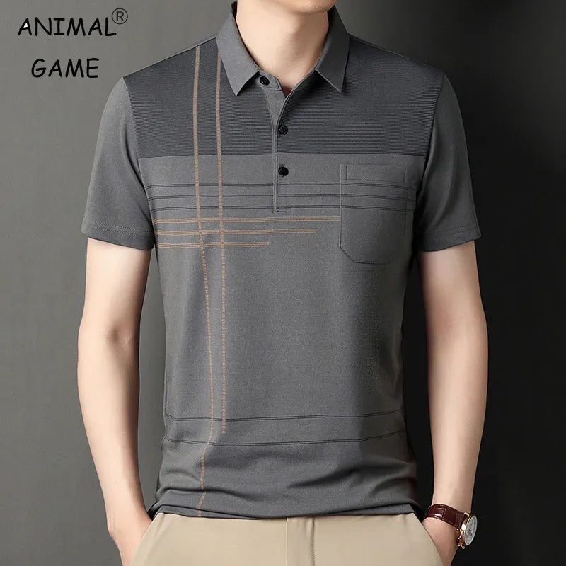 Mens Polo Shirts for Men Casual Short Sleeve Slim Fashion Shirts