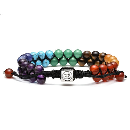 7 Chakra Treatment Crystal Meditation Relaxation Anxiety Womens Bracelet