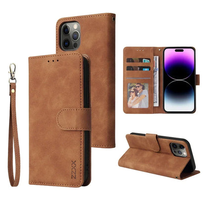 Leather Wallet Phone Case For iPhone 16 15 14 13 12 Pro Max Plus