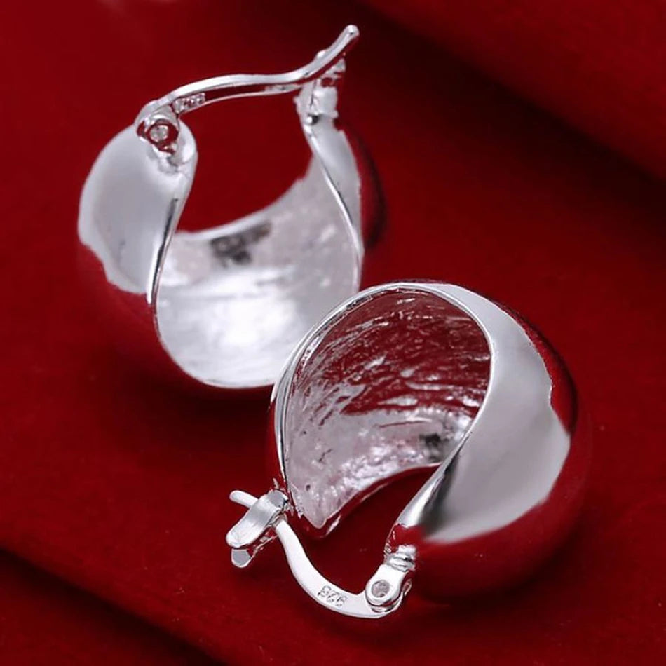 Fine 925 Sterling Silver Womens Earrings