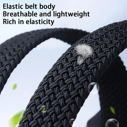 Mens Casual Woven Elastic Belt For Outdoor Rock Climbing Training