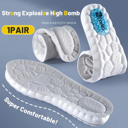 1 Pair Premium Sports Insoles Soft Breathable Shock Absorbing