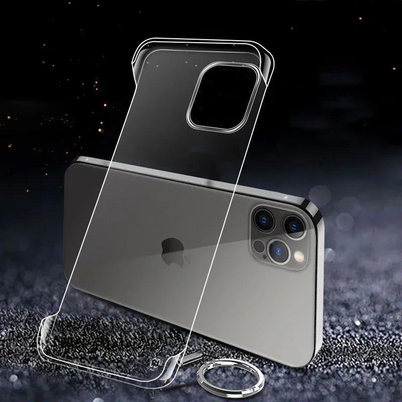Slim Frameless Clear Phone Case For iPhone 16 15 14 13 12 11