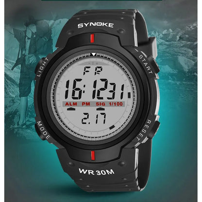 SYNOKE Mens Digital Watch Sports Waterproof