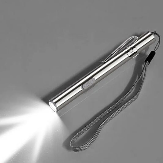 Mini Medical LED Pen Flashlight USB Rechargeable