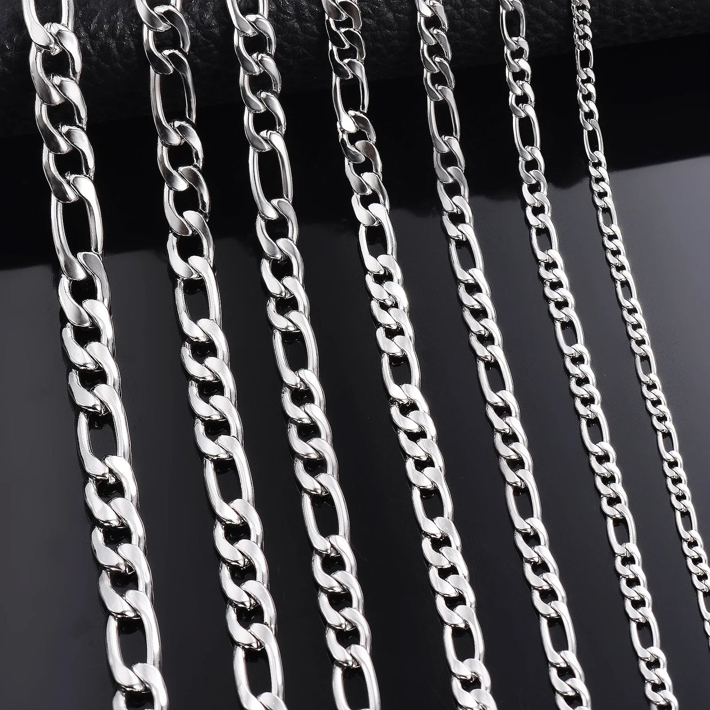 925 Sterling Silver Necklace Long Chain Lobster Clasp for Men Women