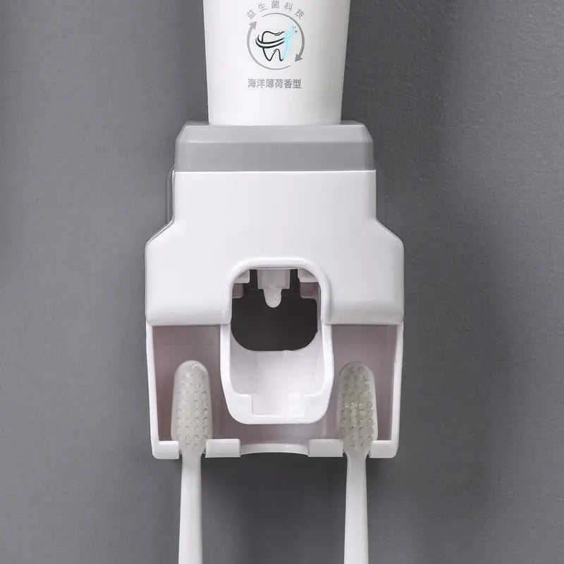 Automatic Toothpaste Dispenser Toothbrush Holder Squeezer