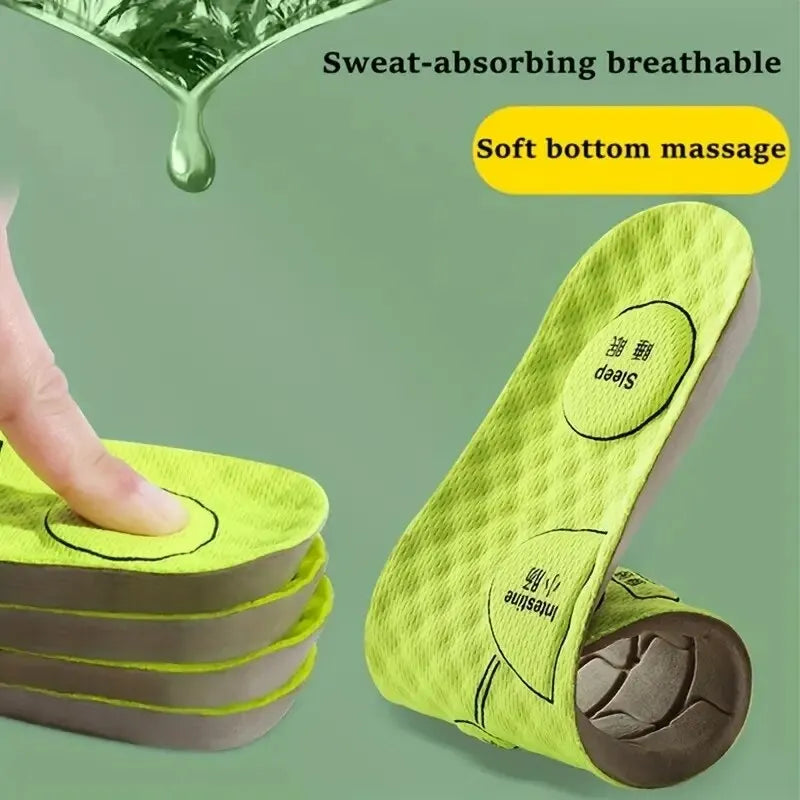 5 Pairs Foot Therapy Insoles Soft Breathable Sports Pads