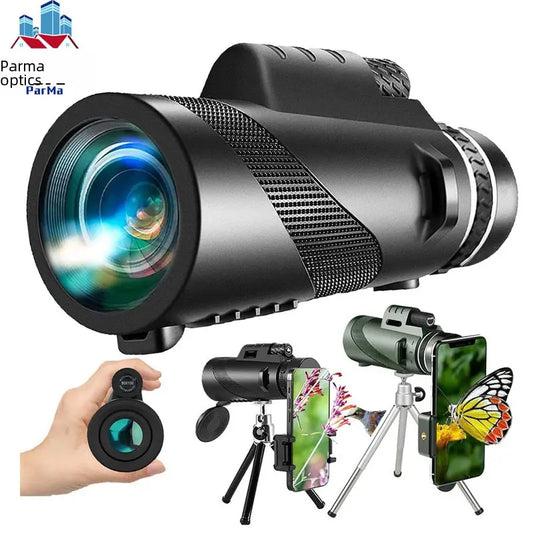 80x100 Single Tube Micro Night Vision High Resolution Monocular Telescope