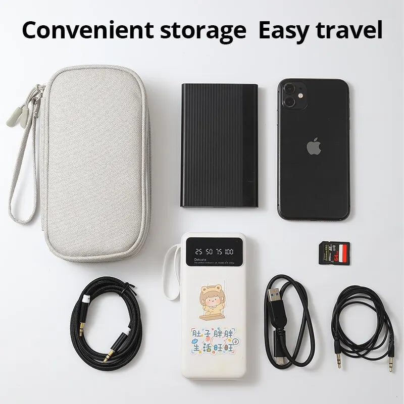 Portable Digital Product Cable Organizer Storage Bag