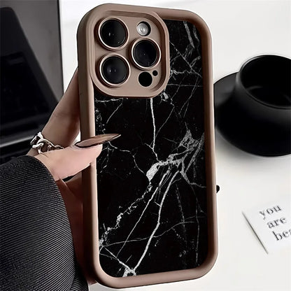 Marble Shockproof Soft TPU Silicone Phone Case For iPhone 15 14 13