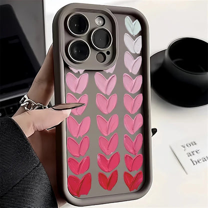 Oil Painting Love Silicone Phone Case for IPhone 11 12 13 14 15