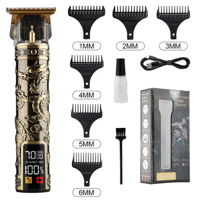 T9 LCD Electric Hairdresser Mens Clipper Hair Precision Trimmer