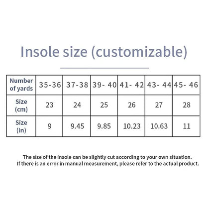 Sport Orthopedic Shoes Insoles Breathable Shock Absorption