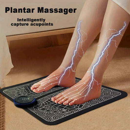 EMS Electric Foot Massager Pad Relief Pain Relax Feet