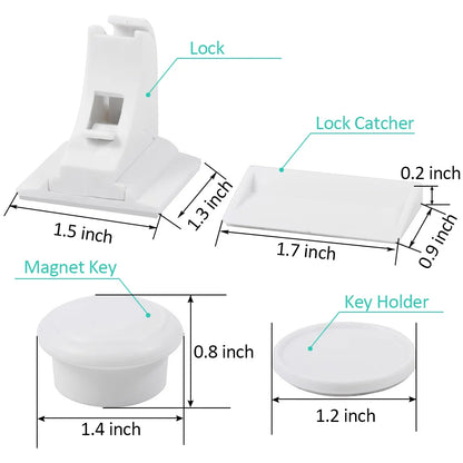 Magnetic Child Lock Children Protection Baby Safety Lock Drawer Latch