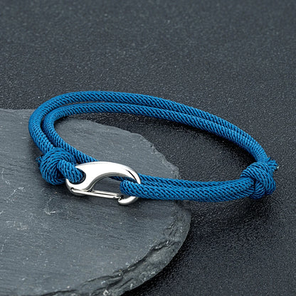 Adjustable Double Strand 3mm Thin Cord Handmade Woven Rope Bracelet