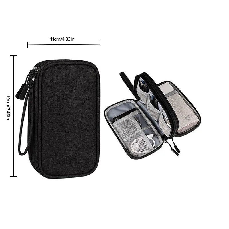 Portable Digital Product Cable Organizer Storage Bag