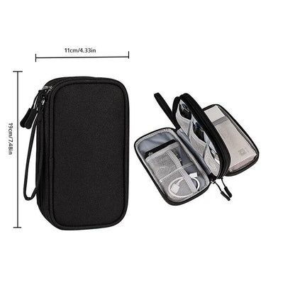 Portable Digital Product Cable Organizer Storage Bag