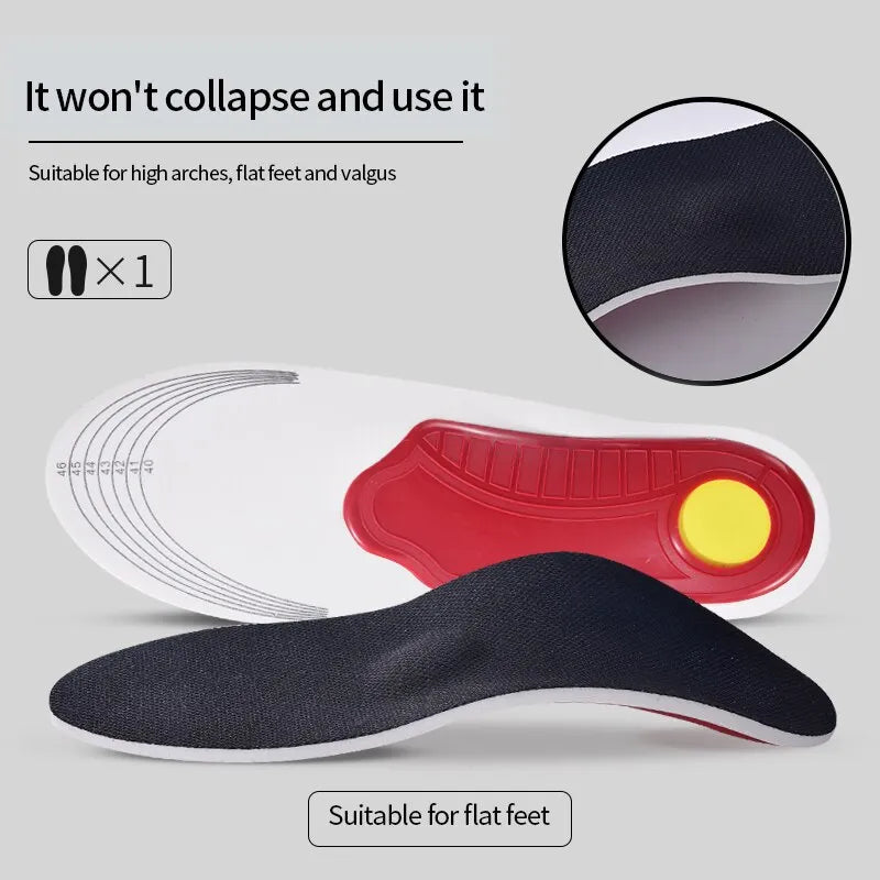 Premium High Arch Support Insoles Gel Pad 3D