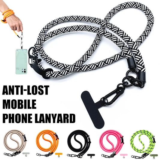 10mm Adjustable Mobile Phone Lanyard Detachable Neck Cord Strap