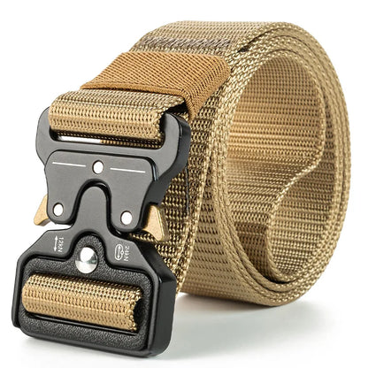 Mens Tactical Belt Quick Release Outdoor Military Belt Soft Nylon