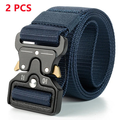 Mens Tactical Belt Quick Release Outdoor Military Belt Soft Nylon