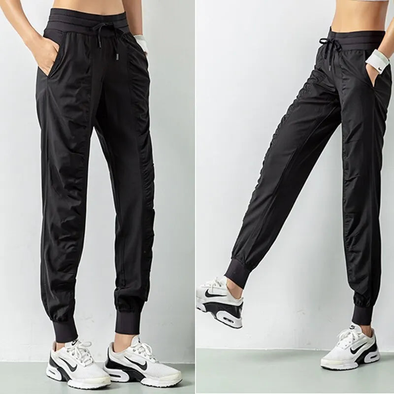 Running Sport Joggers Womens Quick Dry Athletic Gym Fitness Sweatpants