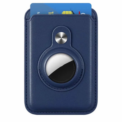 Magnetic Card Holder Wallet Built in AirTag Pocket for MagSafe for iPhone