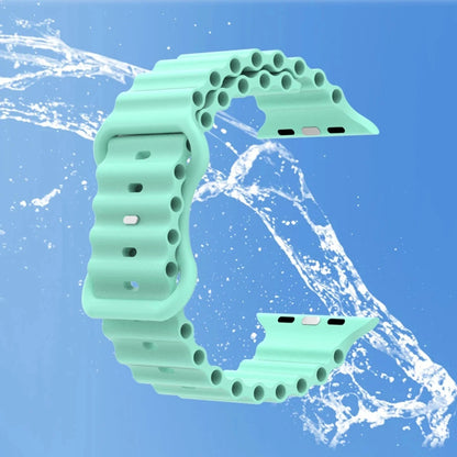 Silicone Ocean Strap for Apple Watch Breathable Ultra S9 8 7 6 5 4 3 SE