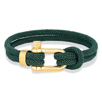 Double Strand Nautical Rope Bracelets for Men Women Handmade