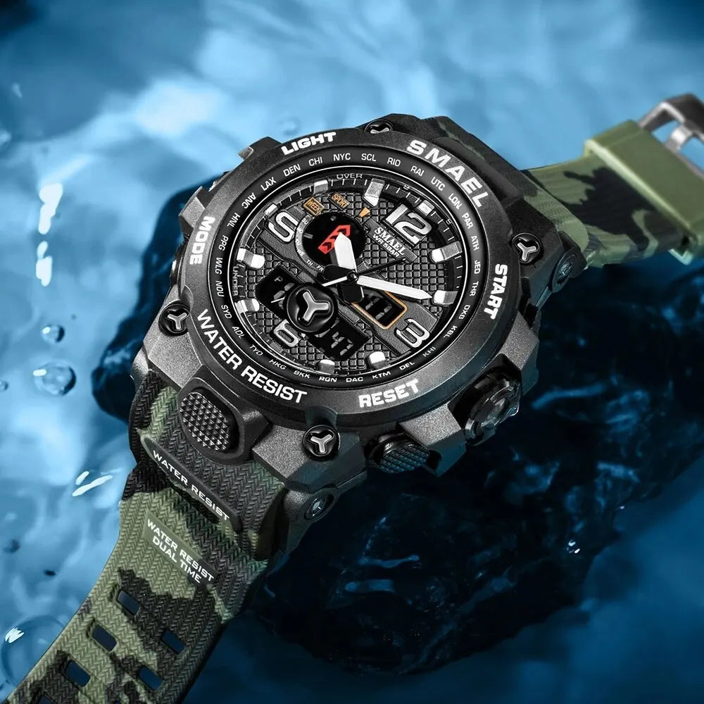 SMAEL Sport Watch Mens 50M Waterproof