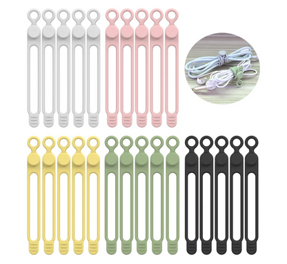 Silicone Cable Ties Cord Organizer Reusable