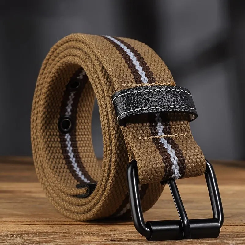 Mens Canvas Belt Casual Retro Women's Belt Outdoor Sports Belt