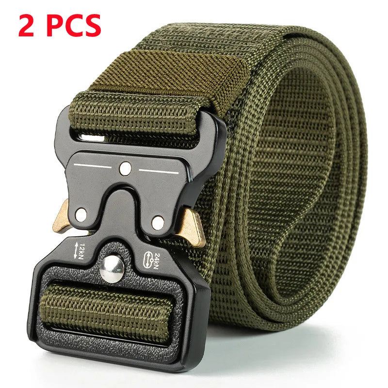 Mens Tactical Belt Quick Release Outdoor Military Belt Soft Nylon