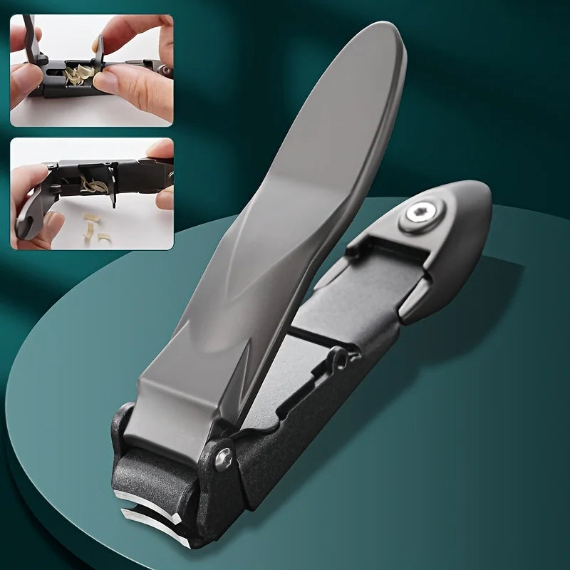 Nail Clippers for Men with Catcher Sharp Self Collecting Nail Cutters