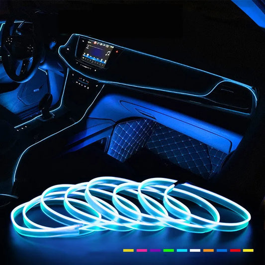 LED Car Interior Decoration Light EL Wiring Neon Strip