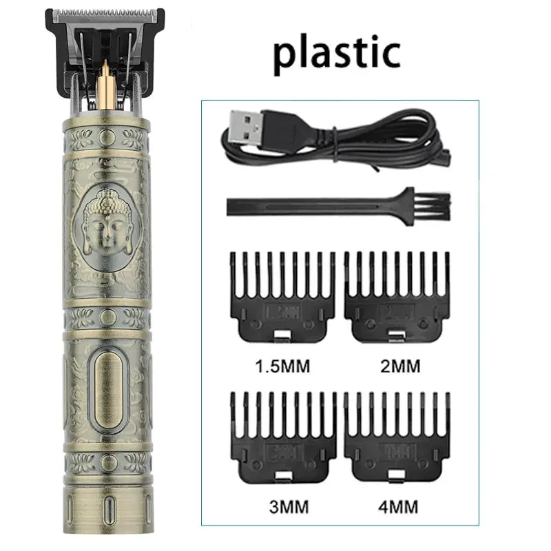 T9 LCD Electric Hairdresser Mens Clipper Hair Precision Trimmer