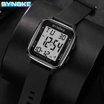 Mens Digital Watch Waterproof Multifunctional Luminous Outdoor Military