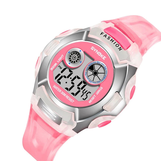 Kids Childrens Digital Watch Boy Girl Waterproof Sports LED Wristwatch