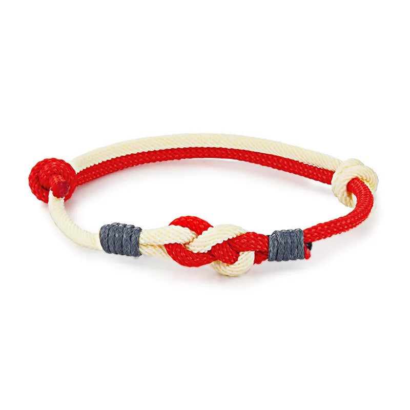 Lucky Men Women Sauvignon Blanc Knot Rope Lovers Couple Bracelet