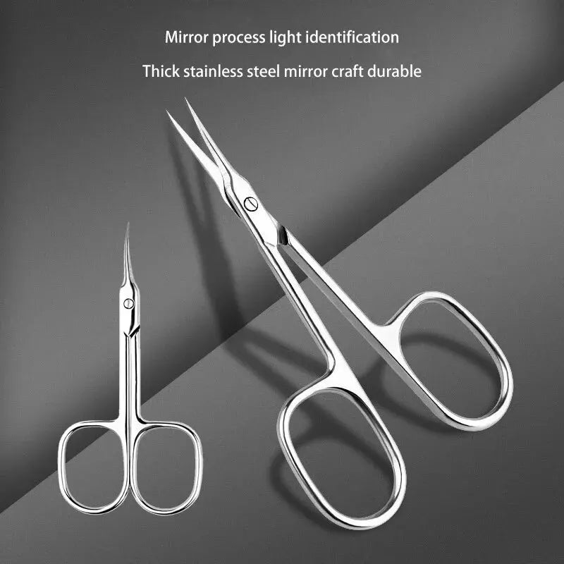 Russian Manicure Scissor Cuticle Regrowth Cut Curved Tip