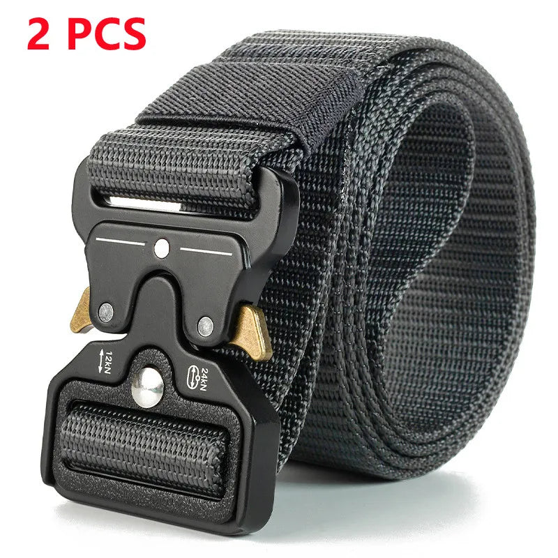 Mens Tactical Belt Quick Release Outdoor Military Belt Soft Nylon