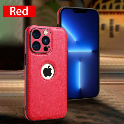 Luxury Leather Phone Case for iPhone 16 15 14 13 12 Pro Max Plus